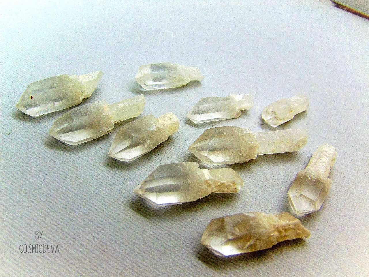 Scepter quartz crystals have a quartz crystal naturally grown and formed over the top of another older crystal. Legend says that these stones were used as a symbol of spiritual authority in Atlantis and Lemuria and that they have reemerged to bring crystal power to the present day.
