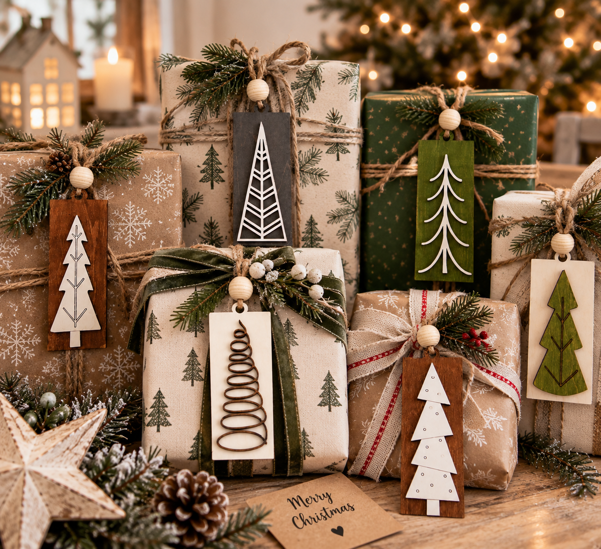 WOODEN ORNAMENTS