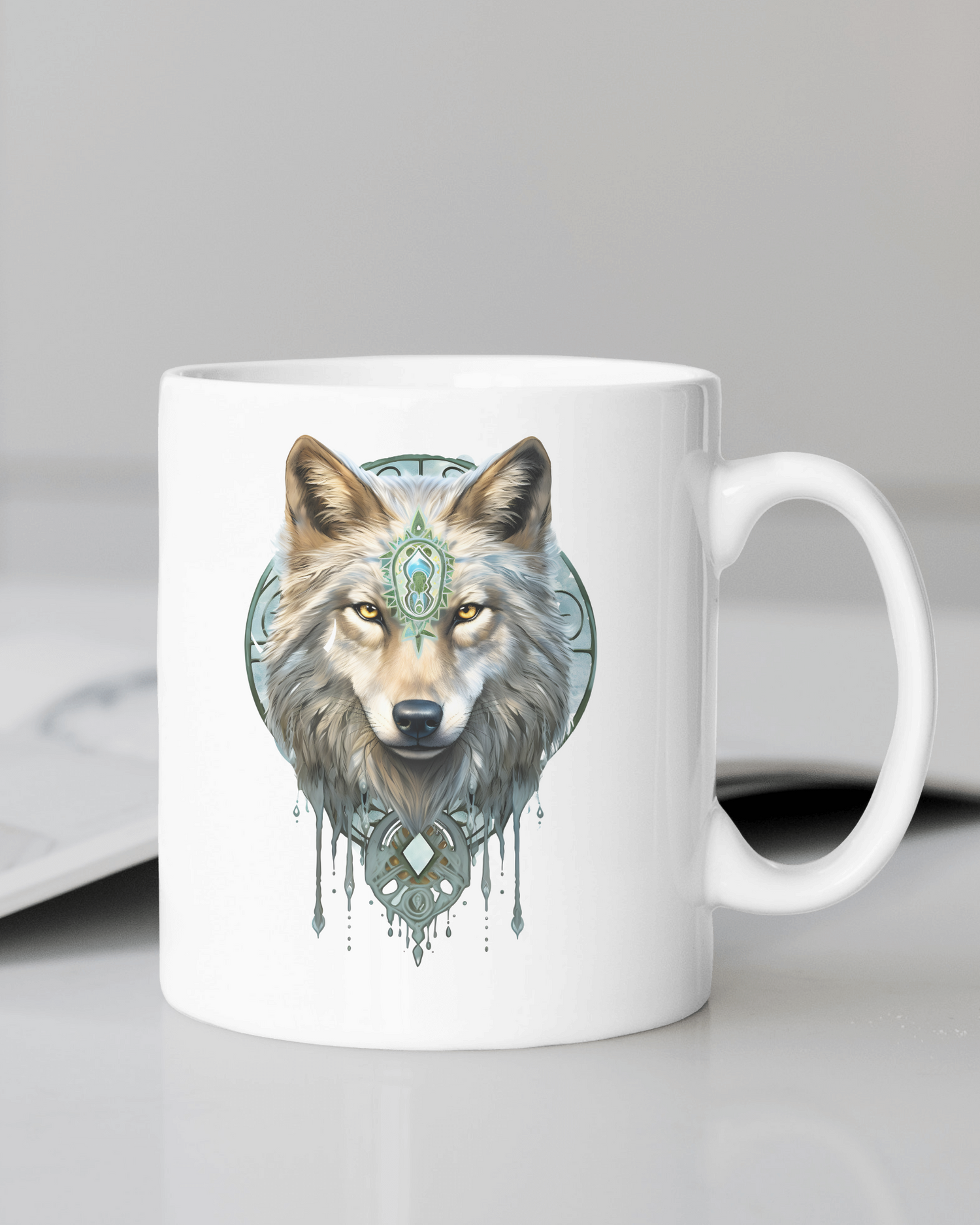 Spirit Animal Wolf, PNG File, Sublimation Image, Digital download, digital file - CosmicDeva