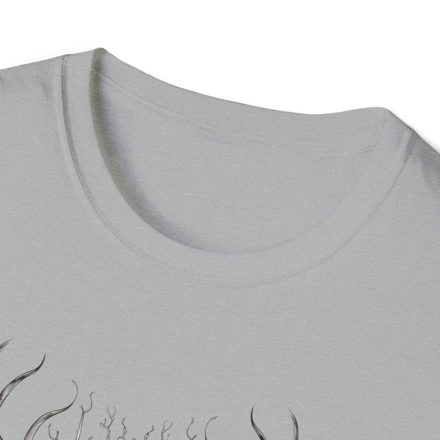 Spiritual Antler Deer Minimalistic T-Shirt, - CosmicDeva