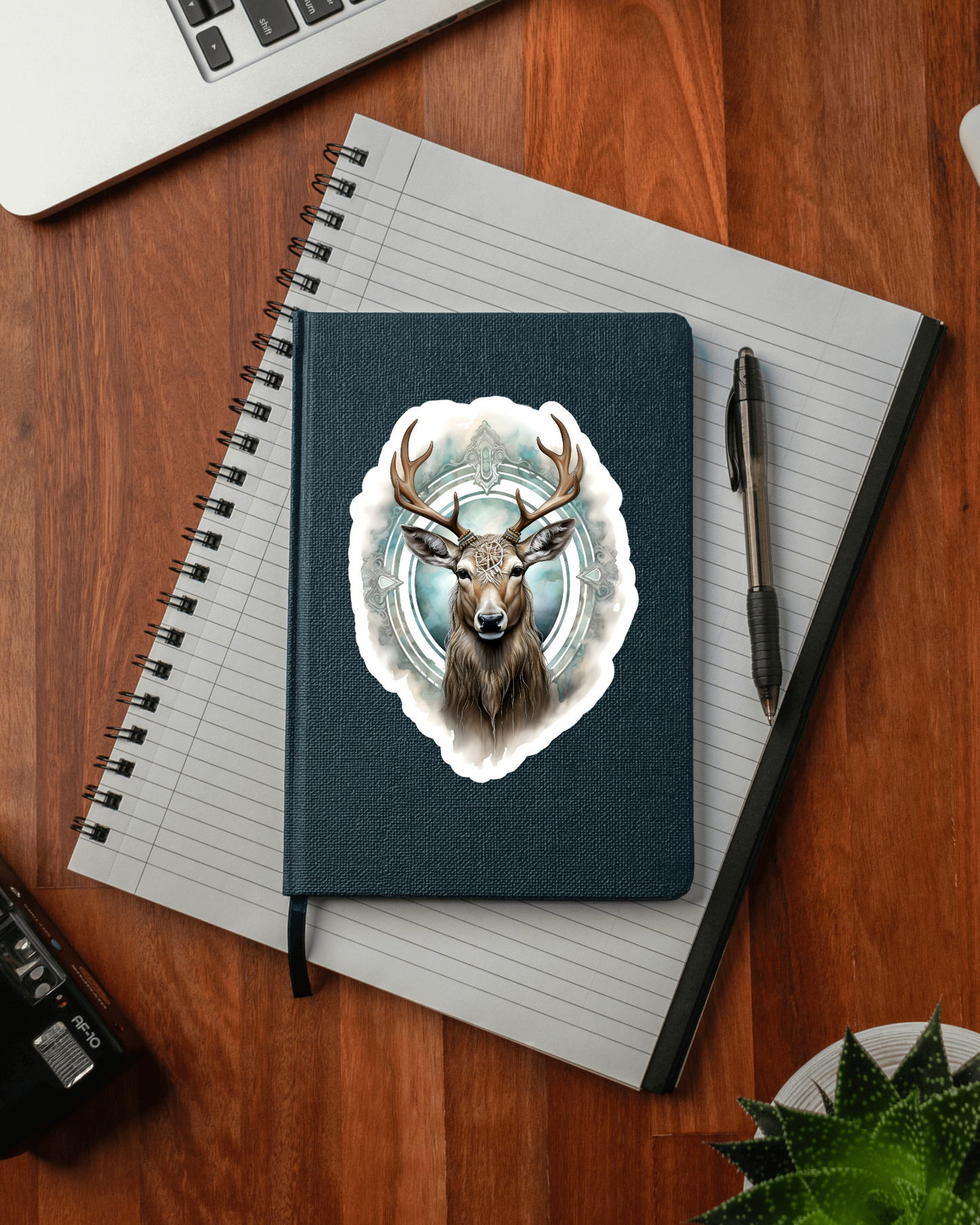 Majestic Buck Illustration, Spiritual Animal Totem, sublimation, Deer PNG, digital file - CosmicDeva