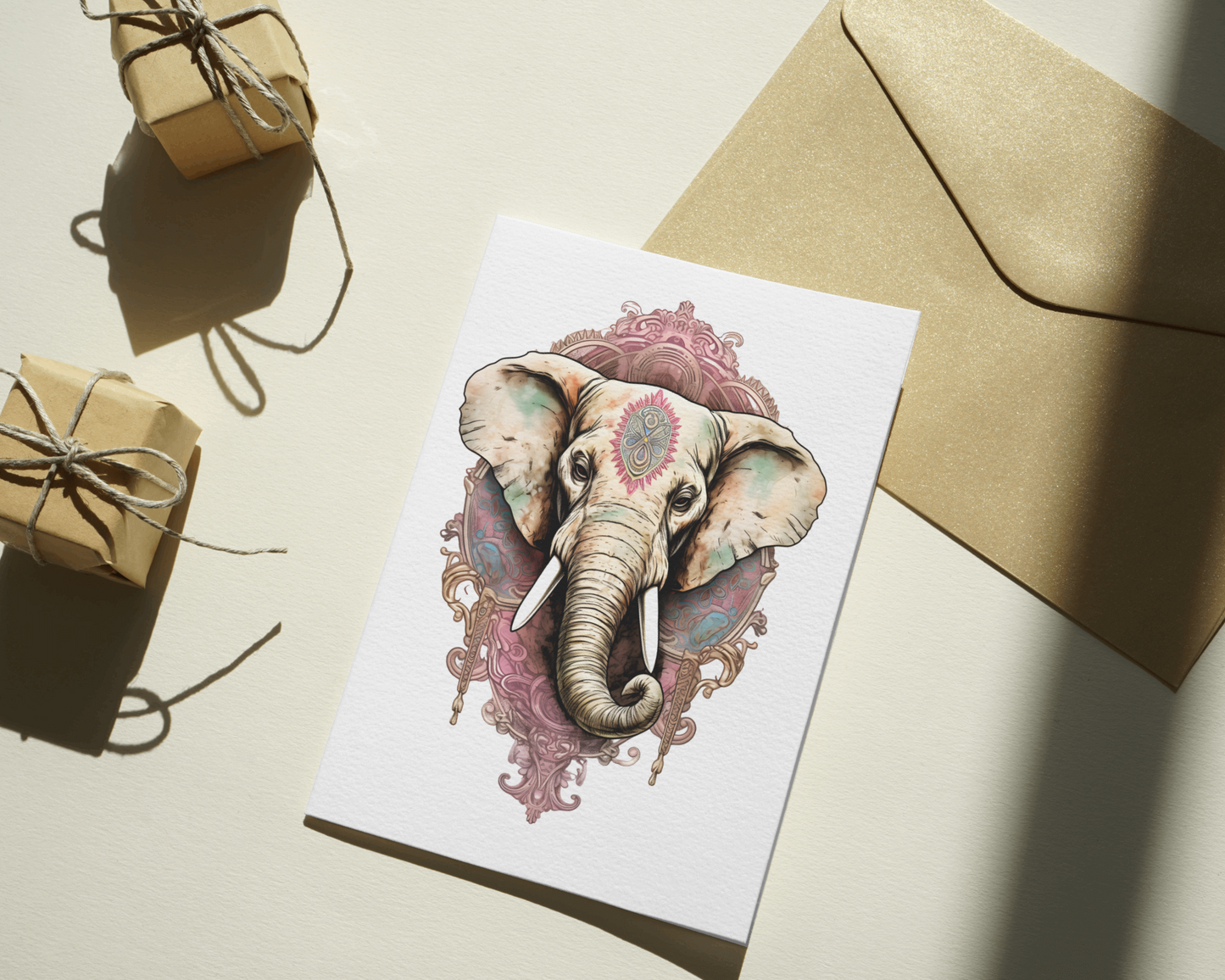 Adorable Spirit Animal Elephant PNG, Digital file - CosmicDeva