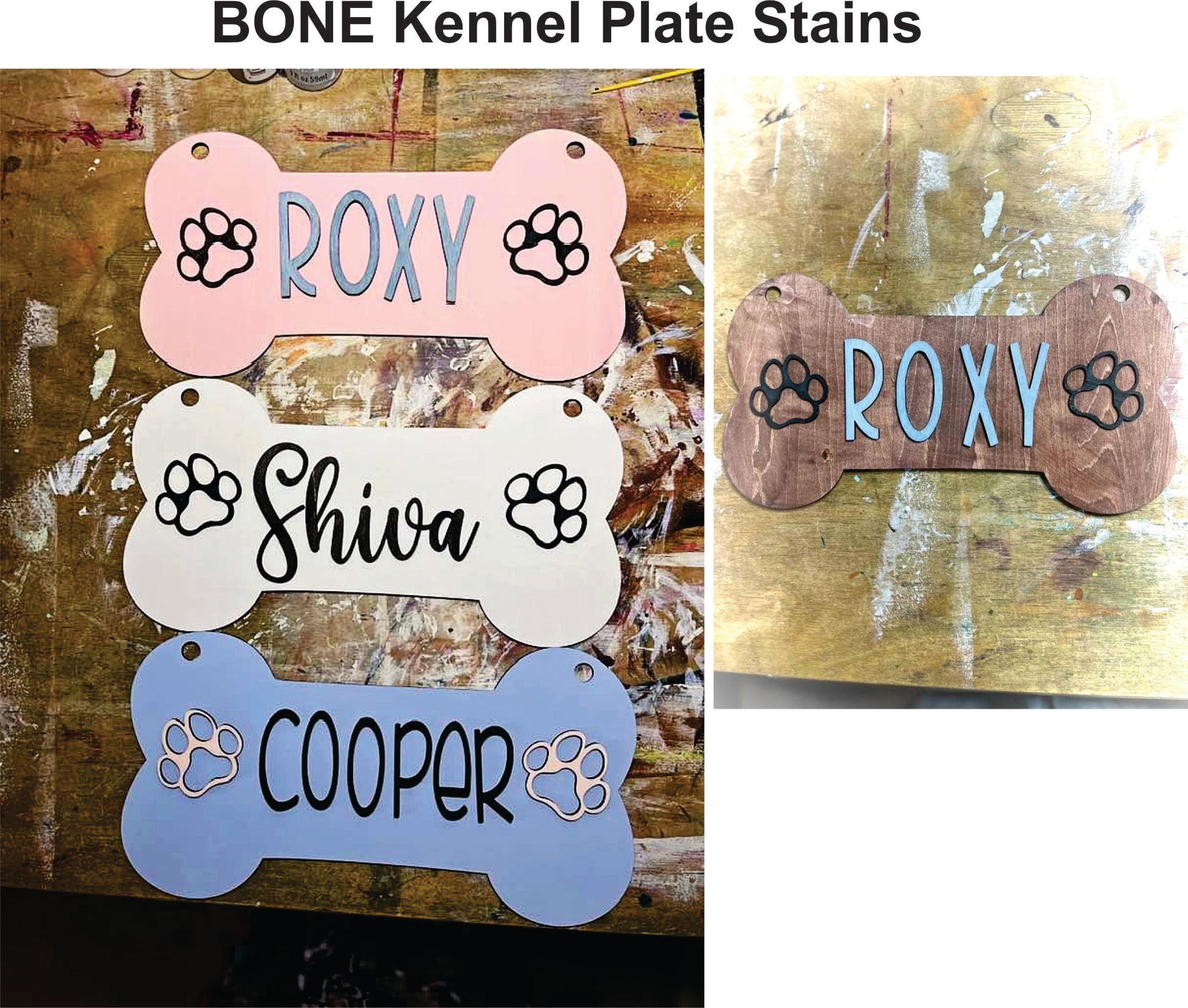 Transform your dog's space into a personalized haven with our charming bone-shaped crate sign! Crafted just for you, each sign is customized with your dog's name in your chosen color and font, ensuring a touch that perfectly matches your pet's personality.