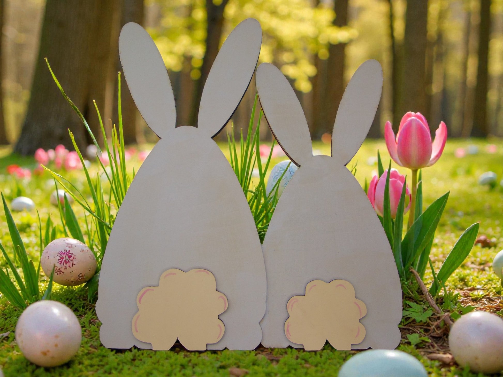 Easter Bunny shelf sitter, wooden Easter bunny, Easter bunny décor, - CosmicDeva