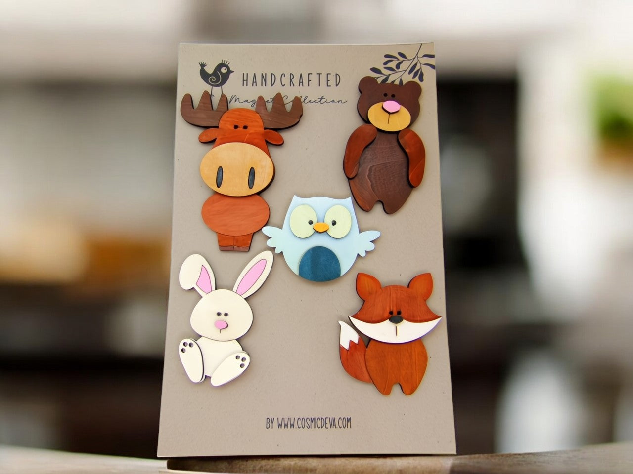 Forest Woodland Animal Magnet Collection - CosmicDeva