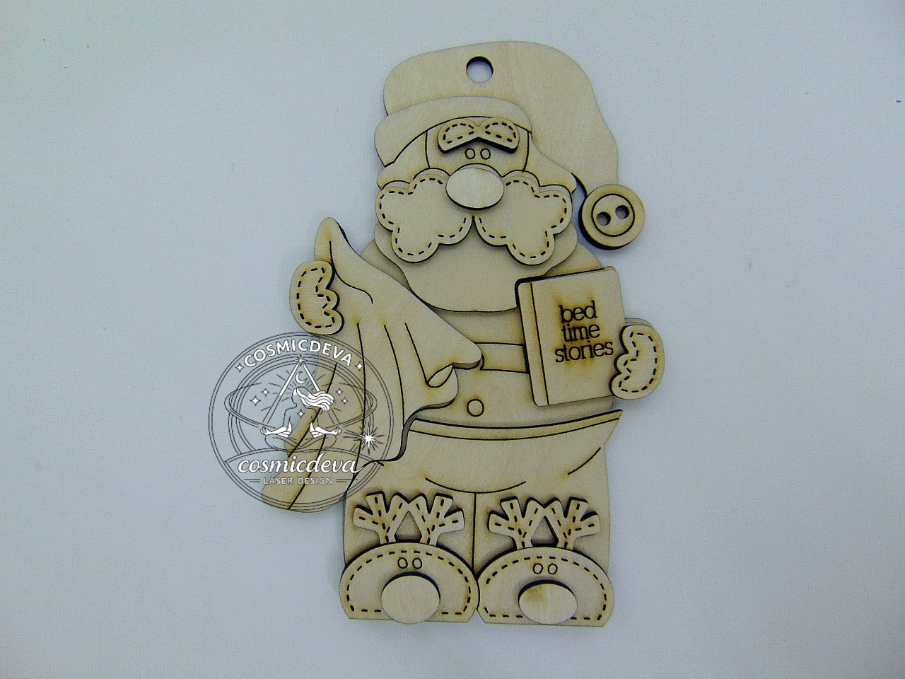 Wooden Snowman Christmas Ornament with Scarf and Hat • Wood Blanks,  Ready to Paint or Hand Painted • DIY Holiday Craft • Layered Wood Ornament  - CosmicDeva