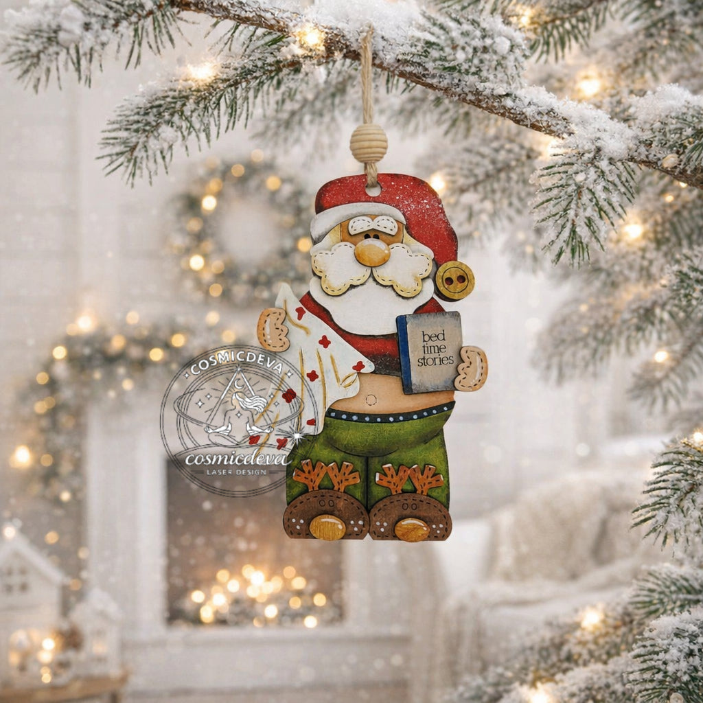 Wooden Snowman Christmas Ornament with Scarf and Hat • Wood Blanks,  Ready to Paint or Hand Painted • DIY Holiday Craft • Layered Wood Ornament  - CosmicDeva