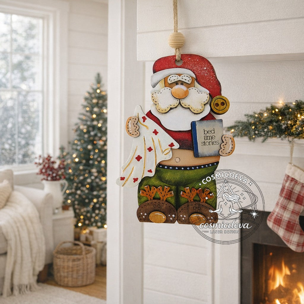 Wooden Snowman Christmas Ornament with Scarf and Hat • Wood Blanks,  Ready to Paint or Hand Painted • DIY Holiday Craft • Layered Wood Ornament  - CosmicDeva