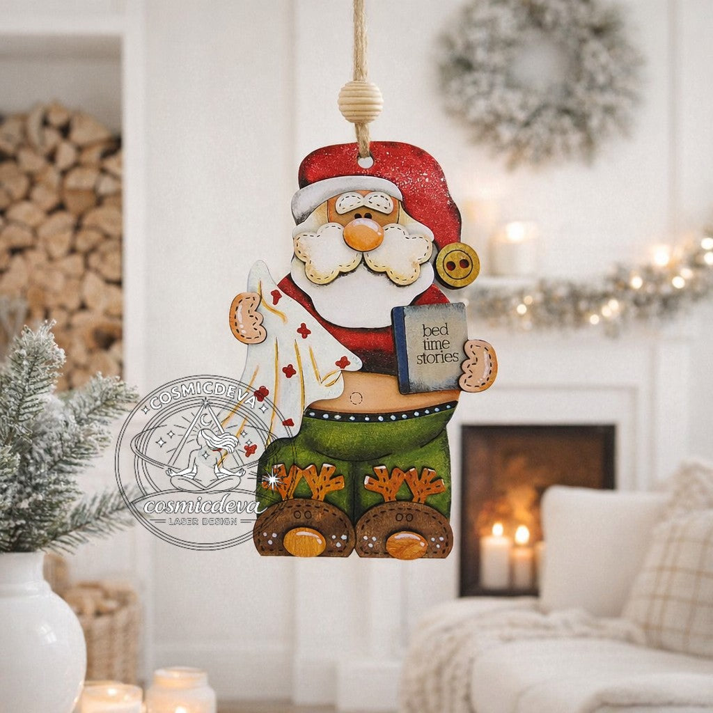 Wooden Snowman Christmas Ornament with Scarf and Hat • Wood Blanks,  Ready to Paint or Hand Painted • DIY Holiday Craft • Layered Wood Ornament  - CosmicDeva