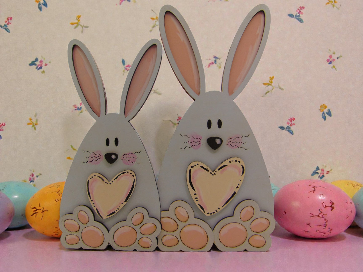 Easter Bunny shelf sitter, wooden Easter bunny, Easter bunny décor, - CosmicDeva