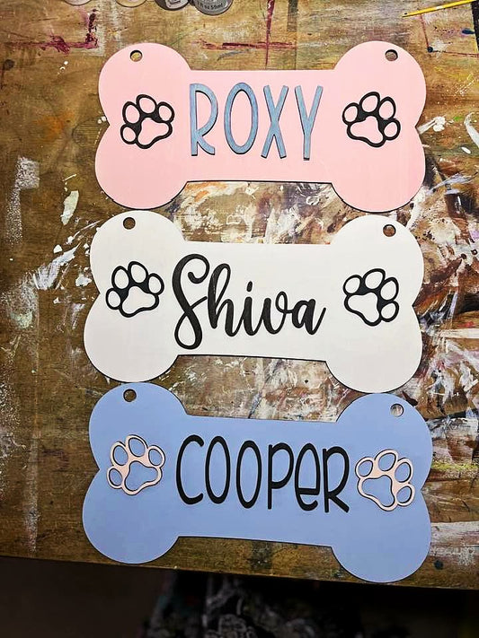 Personalized Bone shaped Kennel Tag - CosmicDeva