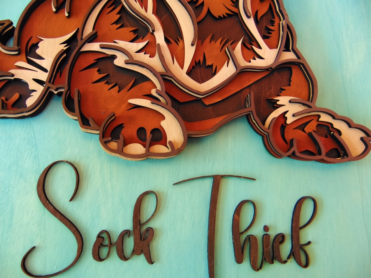 Wooden Custom Dachshund, Wooden Puppy Portrait, 3D Personalized Dachshund Wooden Wall Décor – made to order - CosmicDeva