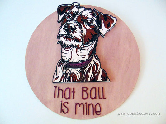 Personalized Jack Russell Terrier Portrait, 3D Dog Wooden Wall Décor – made to order - CosmicDeva