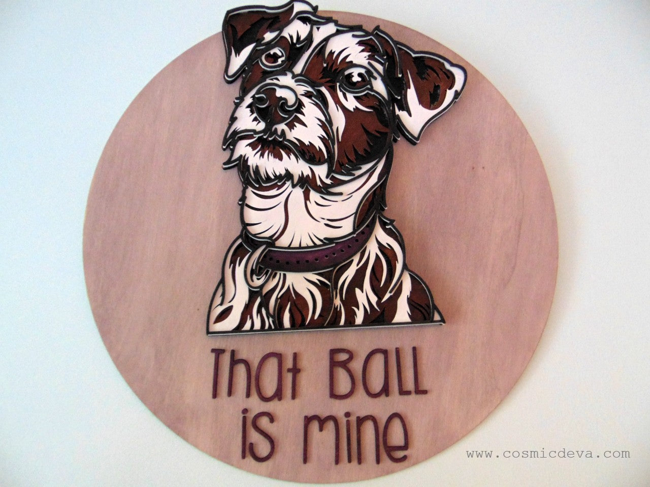 Personalized Jack Russell Terrier Portrait, 3D Dog Wooden Wall Décor – made to order