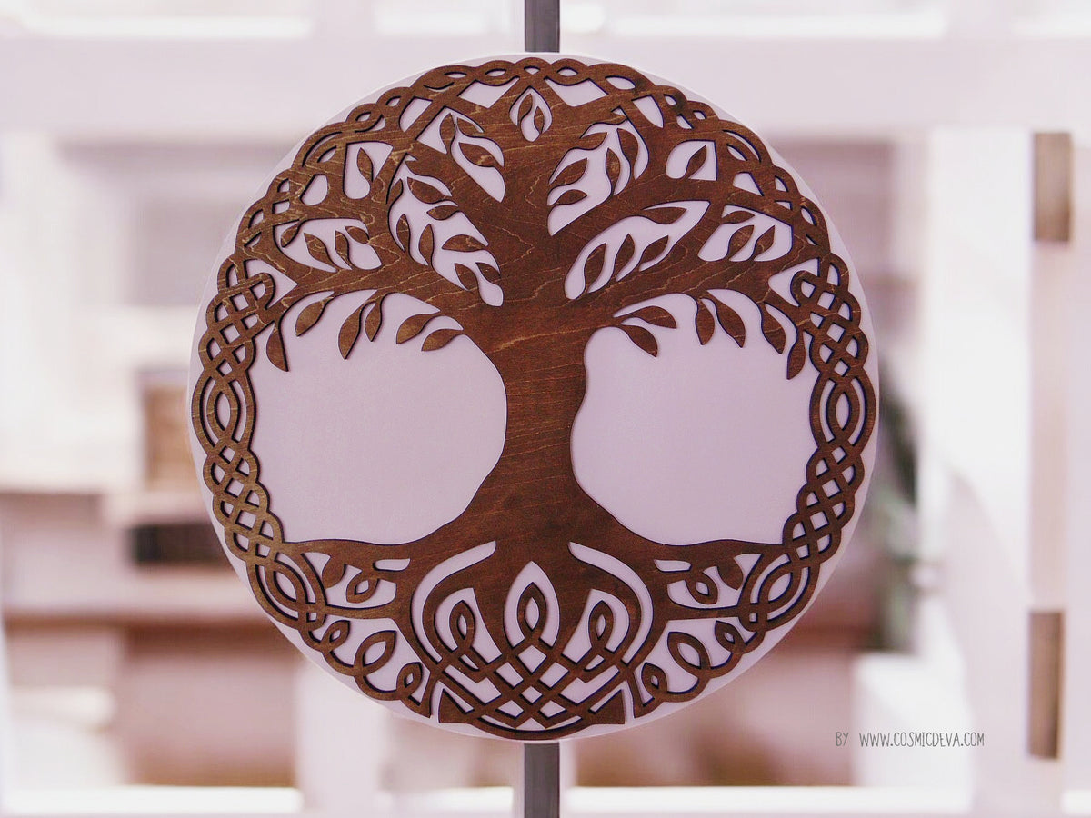 Sig Tree W-024 Celtic Tree of Life Wooden Wall Décor, Symbolic Tree of Life Sig ...