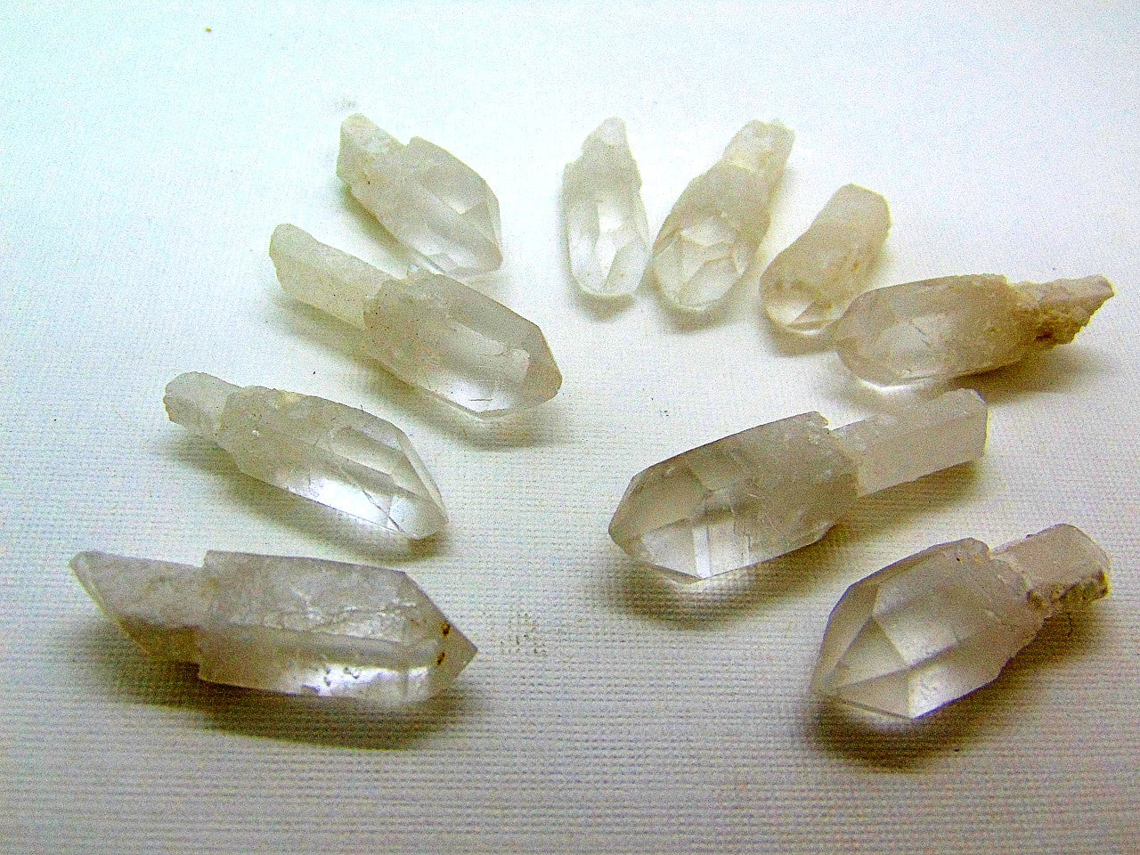 Scepter quartz crystals have a quartz crystal naturally grown and formed over the top of another older crystal. Legend says that these stones were used as a symbol of spiritual authority in Atlantis and Lemuria and that they have reemerged to bring crystal power to the present day.
