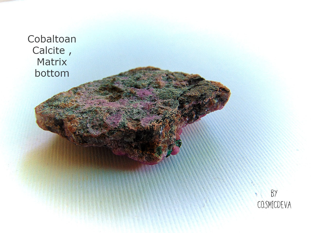 Glistering lustrous rose bubble gum pink color saturated bubbly boitroyal specimen of pink cobaltoan calcite, Cobaltoan Dolomite on matrix. The stunning crystals are small and very sparkly. Great for collectors or jewelry making.